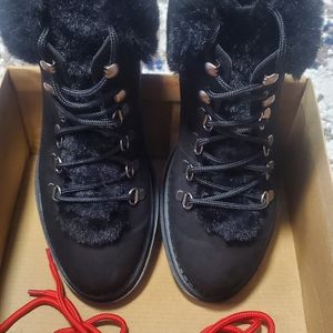 Black Fur Boots